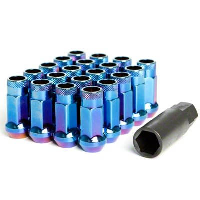 MU-32906UN / MUTEKI SR48 BURNED BLUE NUTS M12x1.5mm