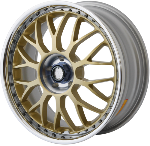 ADSR-Z5216 / ADVAN RACING SIENA 18x7.5 - ET51 - 100x5 PCD - GOLD - 2 PIECE FORGED WHEELS