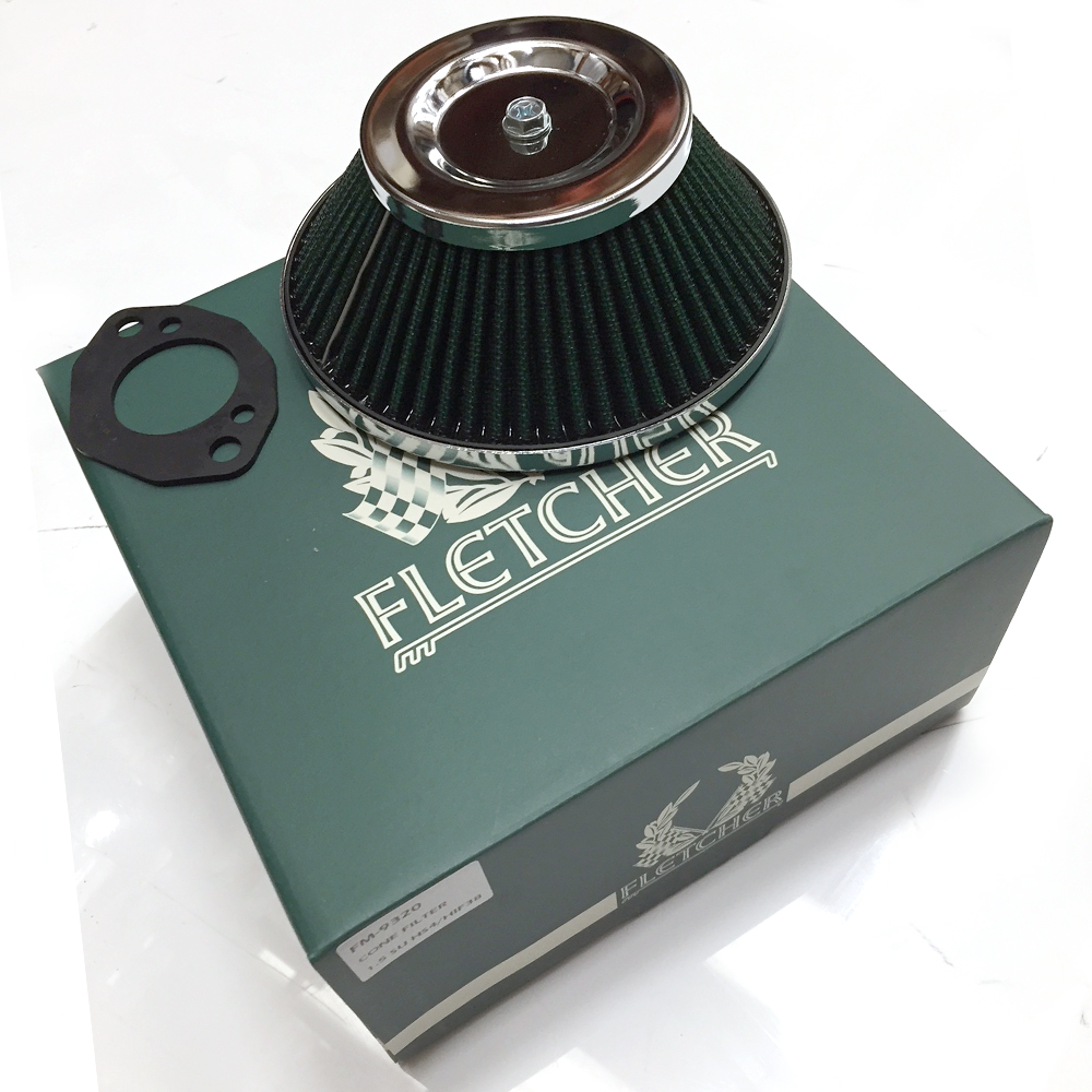 FM-9320 / CONE AIR FILTER - 1.5'' HS4 SU CARB - 998CC - FLETCHER MINI