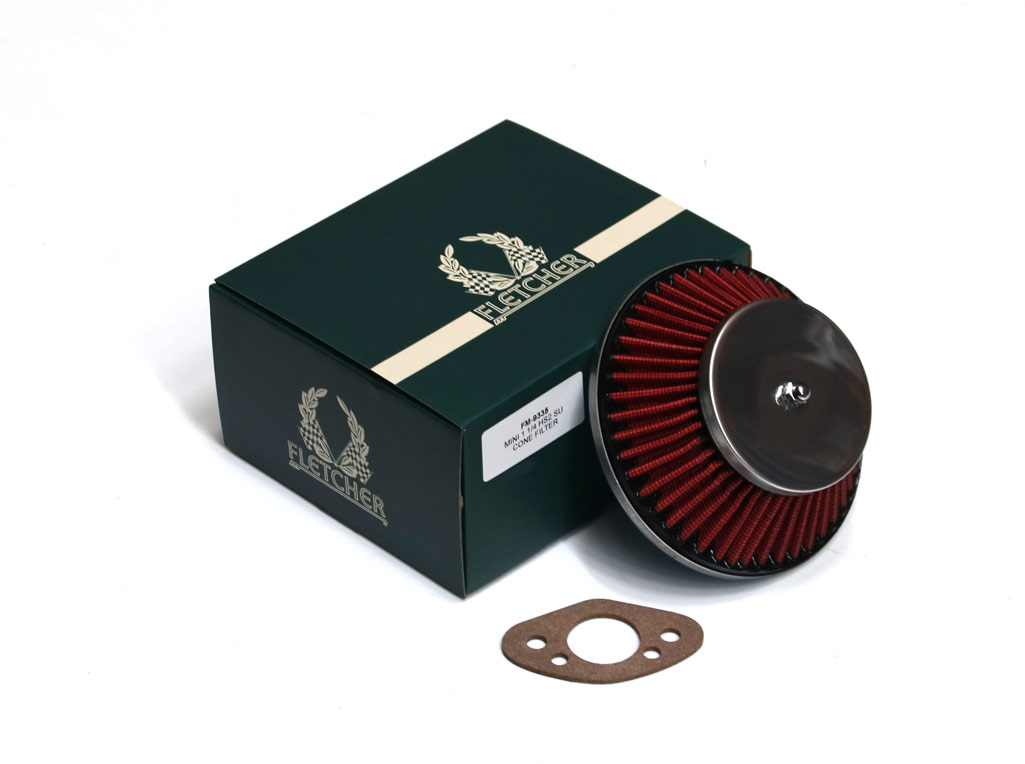 FM-9320-R / CONE AIR FILTER - 1.5'' HS4 SU CARB - 998CC - FLETCHER MINI