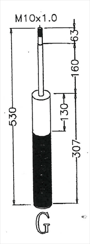 D2-WP-G52 / D2 RACING SPORT REPLACEMENT STRUT TYPE G 52mm ( CLICK - SEE DESCRIPTION)