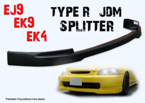 HC-CV969804A / TYPE R EK9 STYLE FRONT SPLITTER LIP JDM STYLE CIVIC 96-98 3 DOOR HATCH