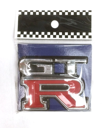 HO-B014 / GTR  GRILLE BADGE COMPLETE WITH DOUBLE SIDED TAPE - REPLICA