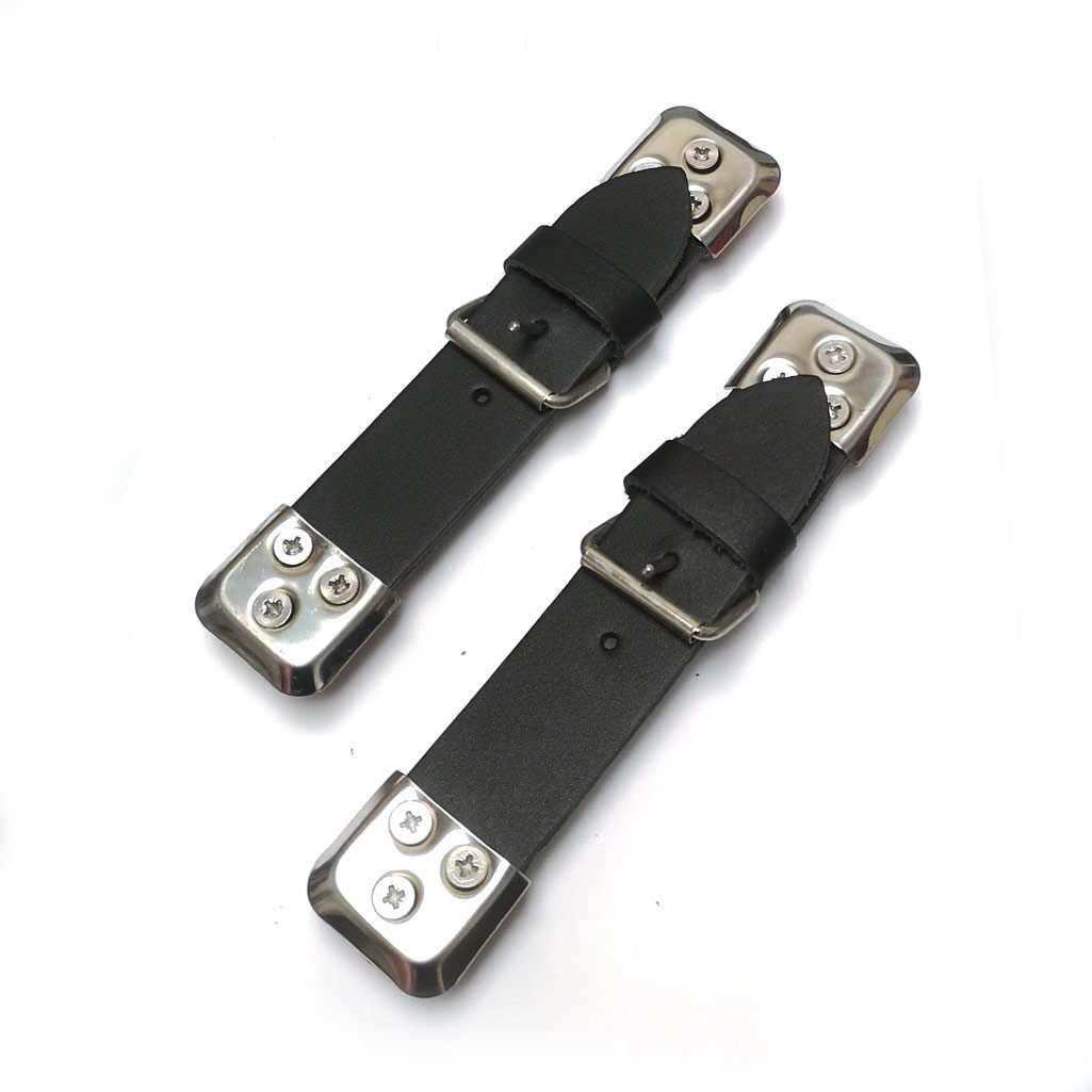 JH-STRAP2BLA / CLASSIC MINI BLACK BONNET STRAP ITALIAN JOB STYLE 