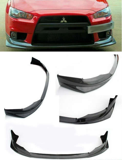 M2-EVOXVR-FL-C / VARIS STYLE EVO 10 FRONT CARBON FIBRE SPLITTER LIP  EVO X