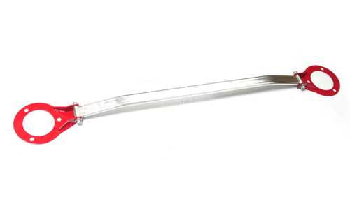 M2-JTS-3513D-R / S14 - S13 - S15 FRONT STRUT BAR BRACE WITH RED END PLATES | M2 MOTORSPORT