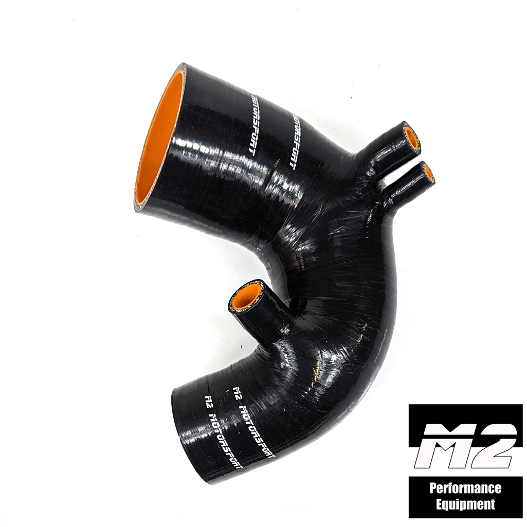 M2-SIH-FIA014BK / SILICONE INTAKE HOSE FOR FIAT 500 ABARTH T-JET IHI ONLY - BLACK | M2 MOTORSPORT