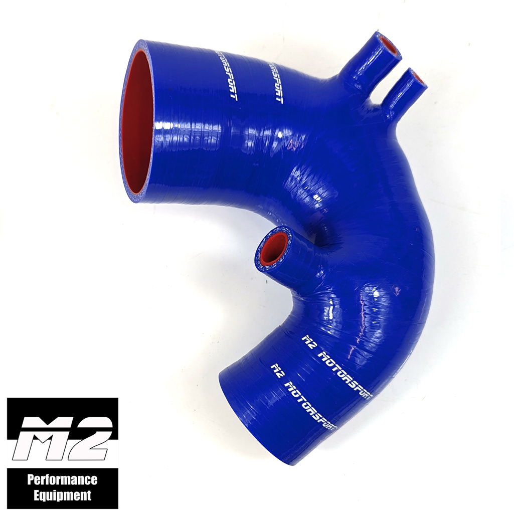 M2-SIH-FIA014BL / SILICONE INTAKE HOSE FOR FIAT 500 ABARTH T-JET IHI ONLY - BLUE | M2 MOTORSPORT