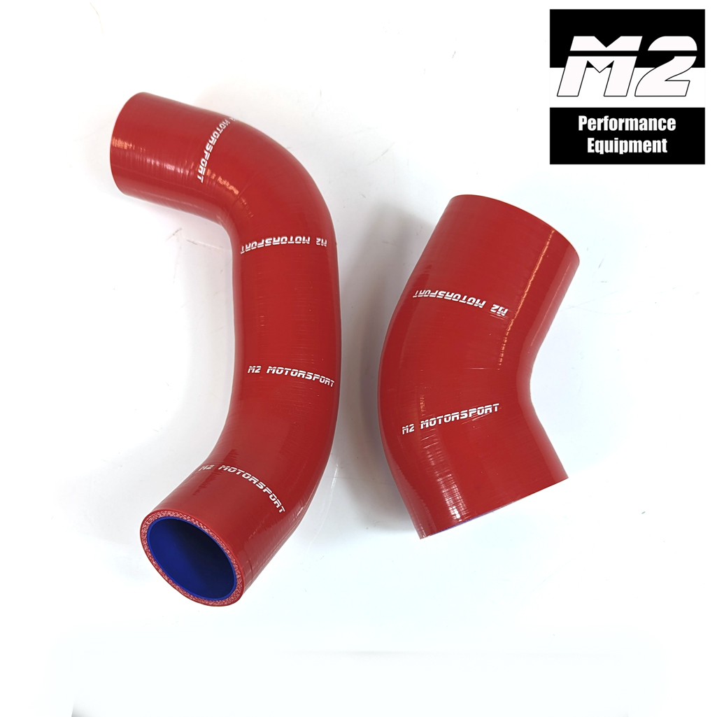 M2-SIH-FOR049RD / FORD FOCUS RS MK2 SILICONE AIRBOX HOSES - RED | M2 MOTORSPORT