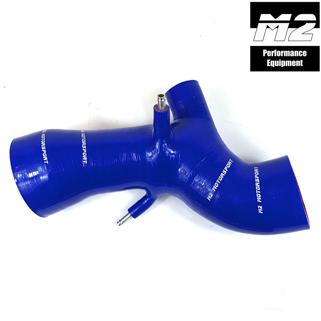 M2-SIH-MIT087BL / SILICONE INTAKE PIPE MITSUBISHI EVO 7 8 9 - BLUE | M2 MOTORSPORT