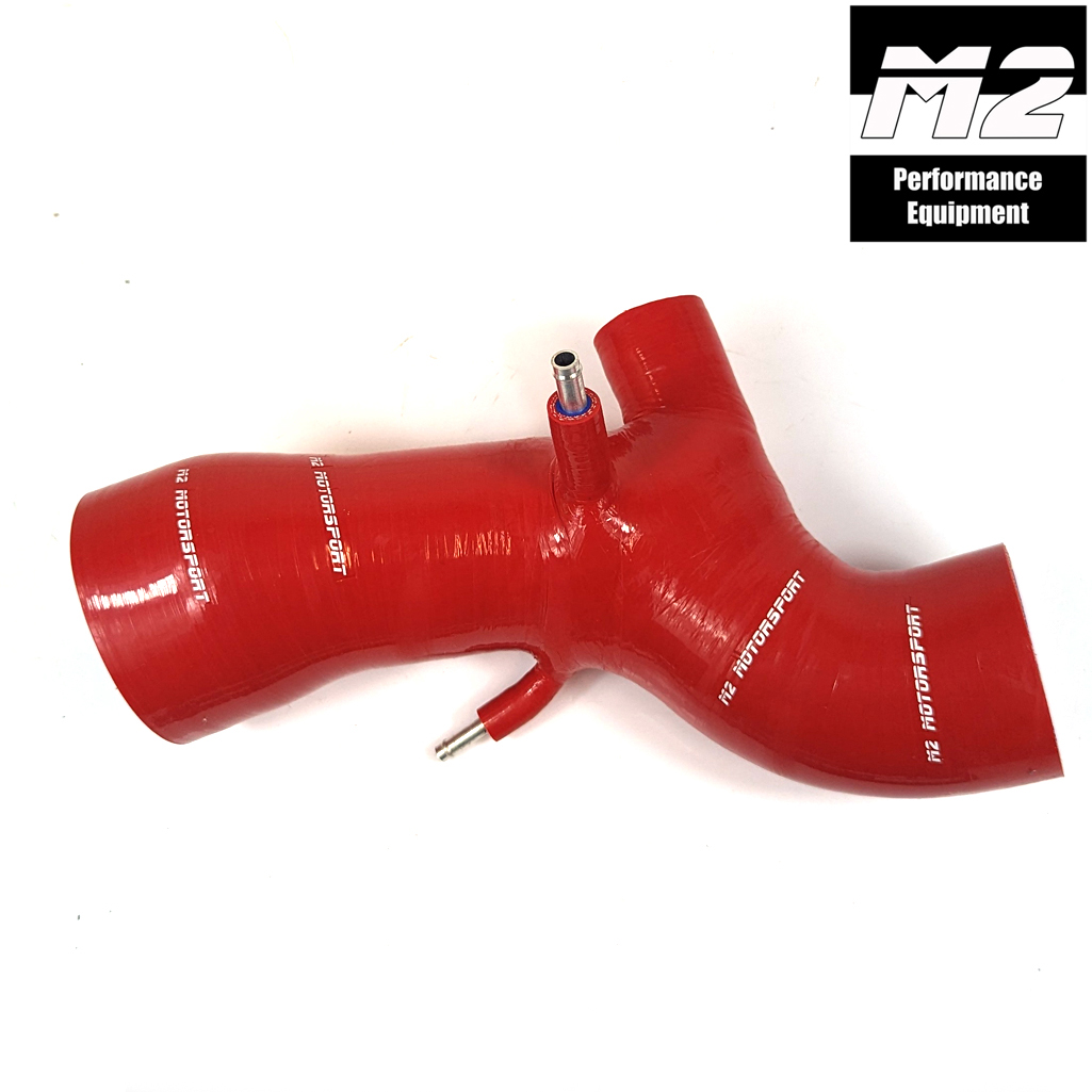 M2-SIH-MIT087RD / SILICONE INTAKE PIPE MITSUBISHI EVO 7 8 9 - RED | M2 MOTORSPORT