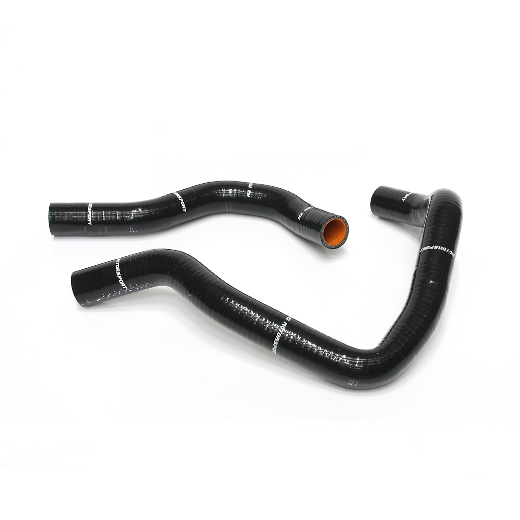 M2-SRH-HON17BK / CIVIC  EF8/9  CRX B16A BLACK RADIATOR HOSES 89-92 | M2 MOTORSPORT