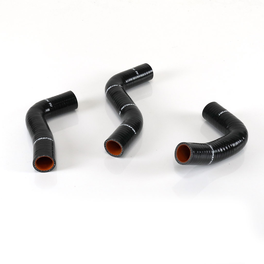 M2-SRH-MAZ05BK / MAZDA MIATA MX5 1.6 BLACK RADIATOR HOSES 89-97 MK1 |  M2 MOTORSPORT