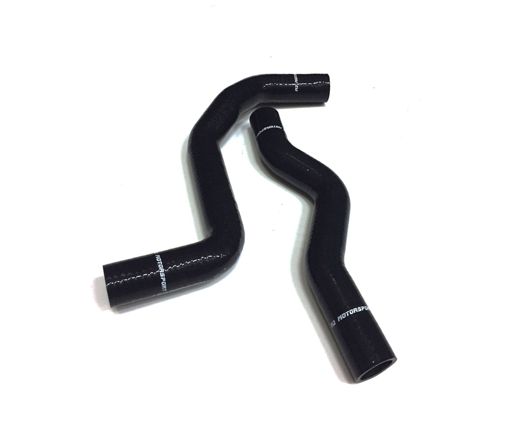 M2-SRH-MIT03BK / MITSUBISHI EVO 6 SILICONE RADIATOR HOSES  BLACK |  M2 MOTORSPORT