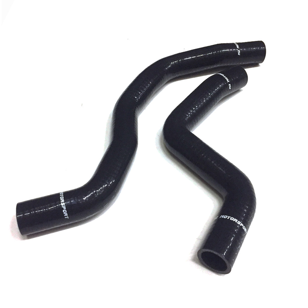 M2-SRH-MIT04BK / MITSUBISHI EVO 7 - 8   SILICONE RADIATOR HOSES  BLACK |  M2 MOTORSPORT