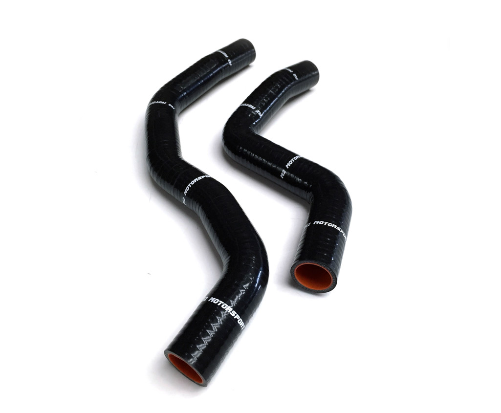 M2-SRH-MIT05BK / MITSUBISHI EVO 9 SILICONE RADIATOR HOSES  BLACK |  M2 MOTORSPORT