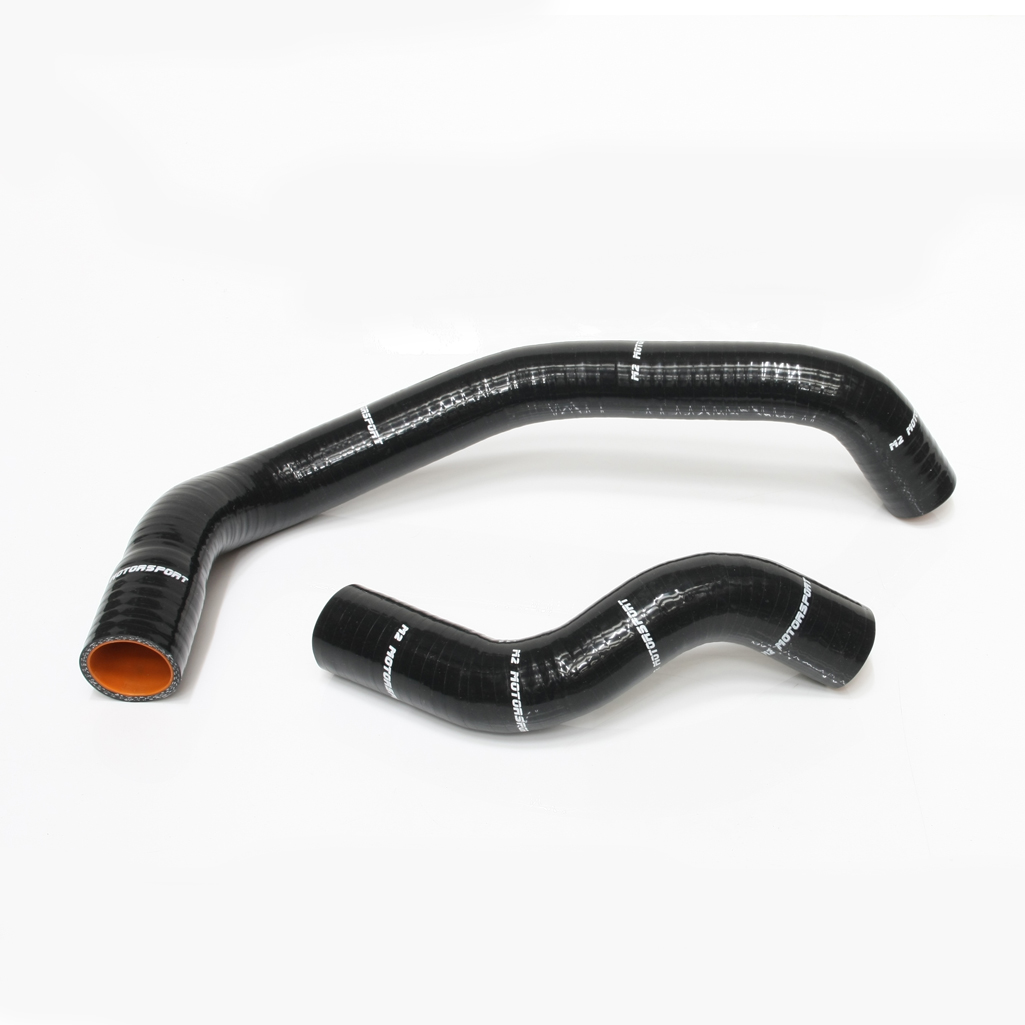 M2-SRH-NIS20BK / NISSAN R33 GTST R34 GTT RB25 ENGINE RADIATOR HOSE -BLACK |  M2 MOTORSPORT