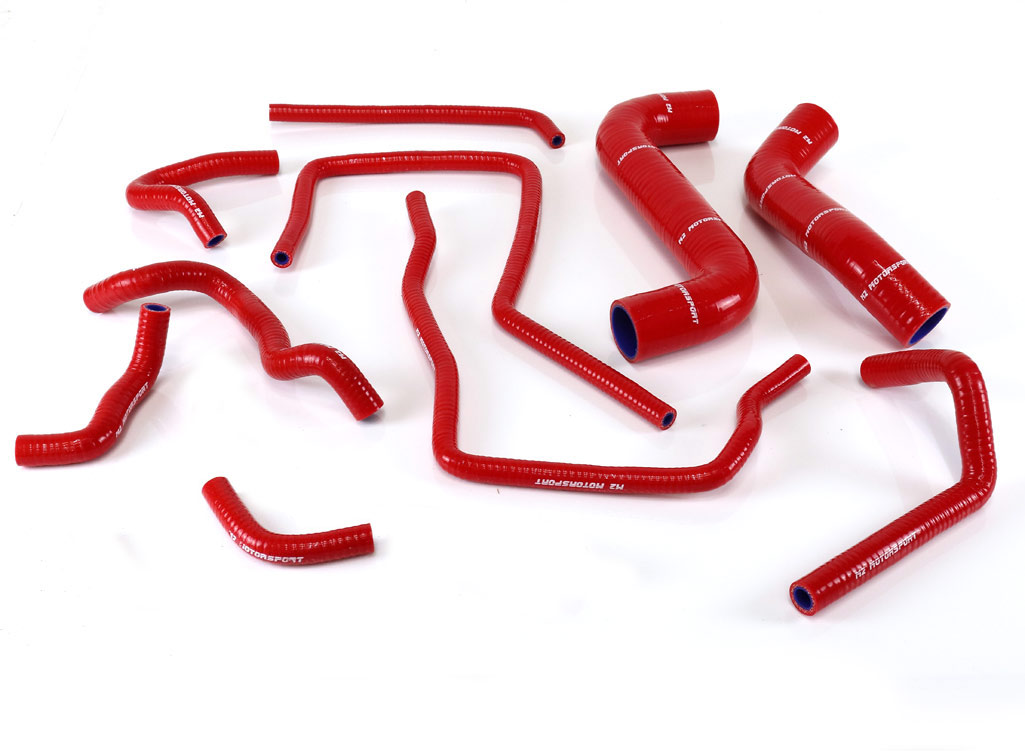 M2-SRH-SUB04RD / SUBARU IMPREZA GDA GDB NEW AGE  RED SILICONE HOSES SET (01 - 06)  | M2 MOTORSPORT