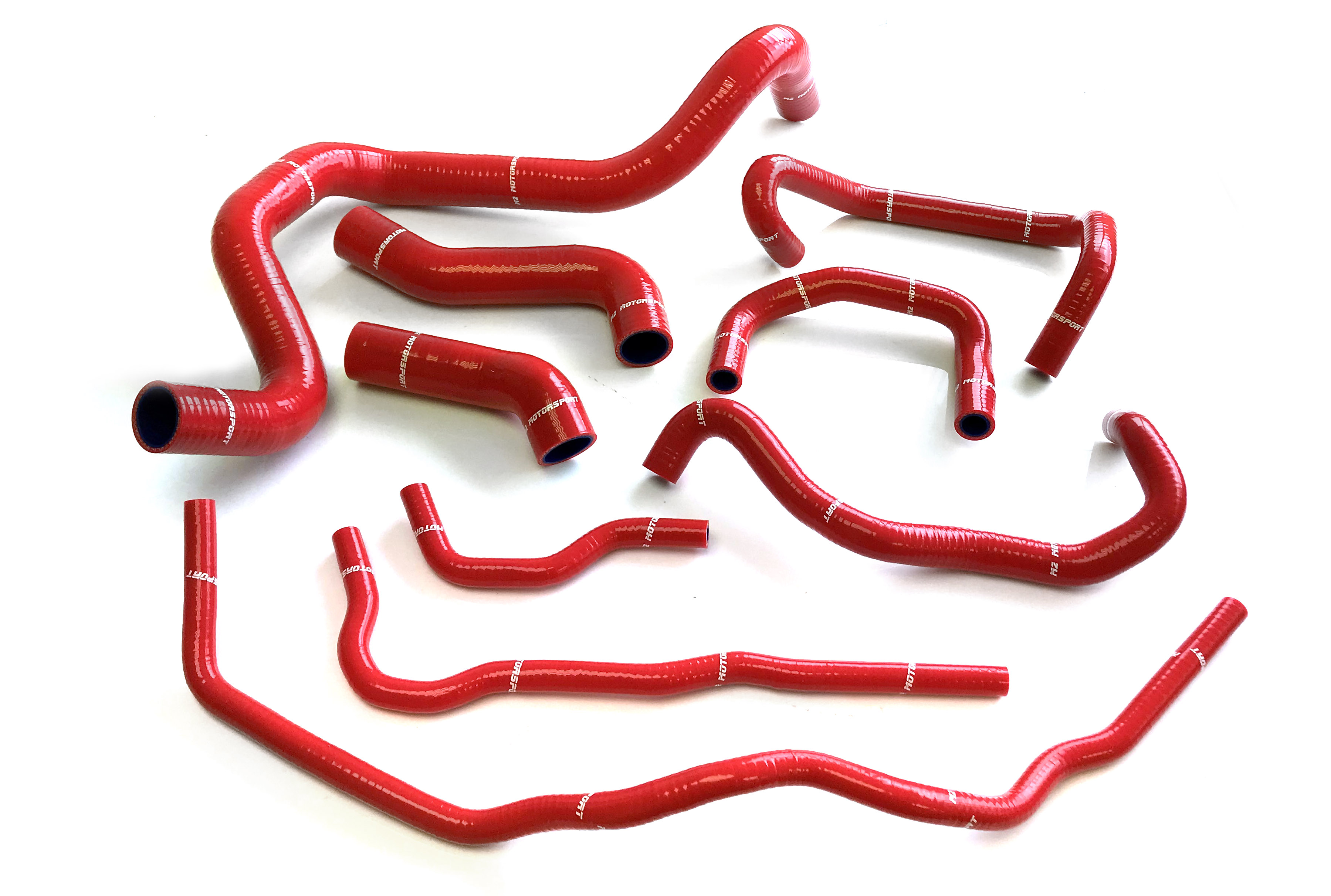 M2-SRH-VW037RD / VW GOLF MK4 99-02 1.8T 20v GTI K03 ENGINE 9 HOSE KIT - RED  | M2 MOTORSPORT