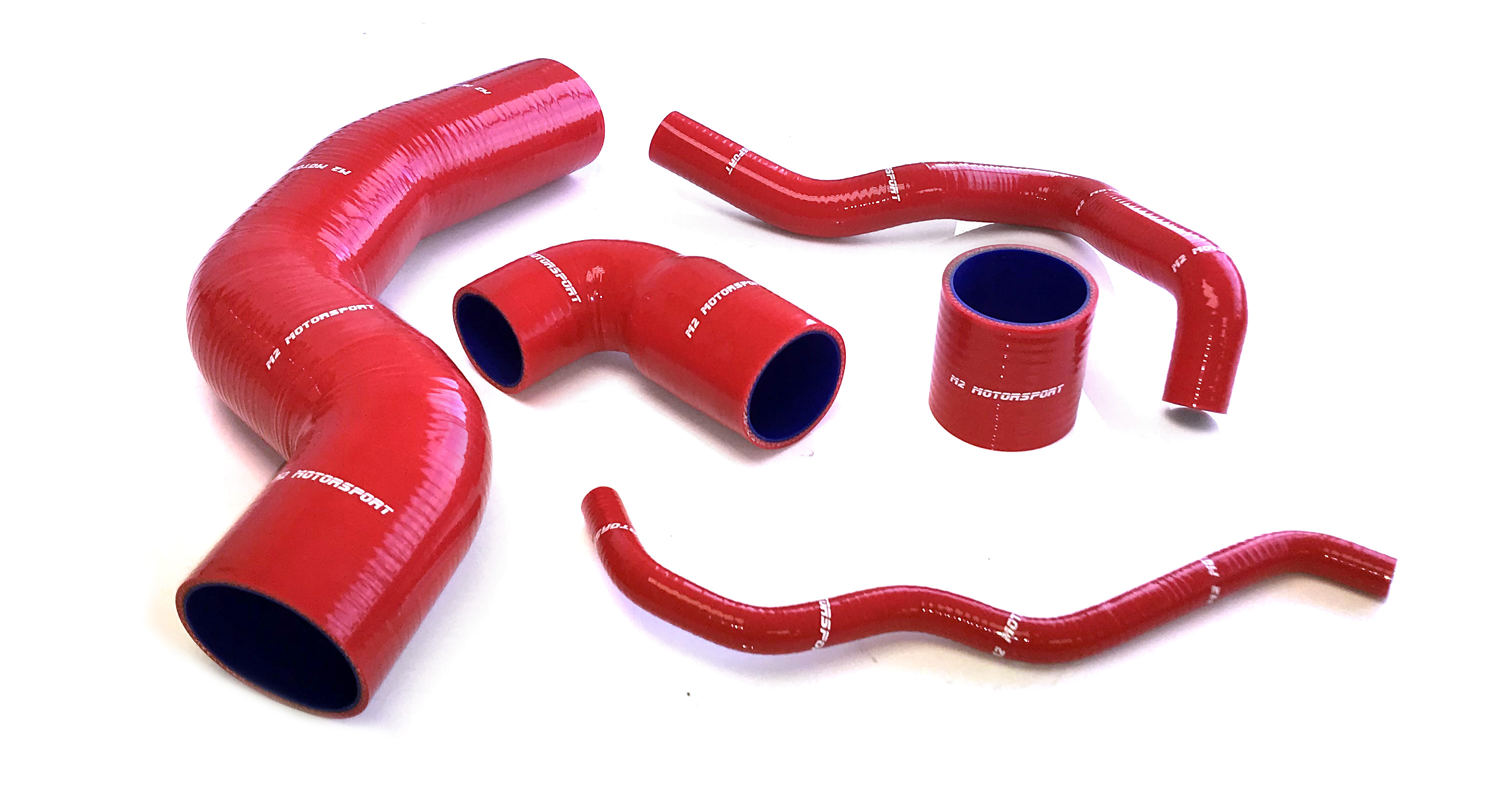 M2-STH-VWT01RD / VW GOLF MK4 1.8T 20v GTI K03 TURBO BOOST HOSES  - RED  | M2 MOTORSPORT