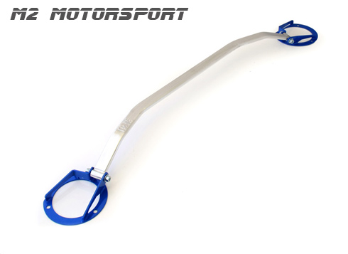 M2-SUB08-FU / IMPREZA FRONT STRUT BAR BRACE 2007-2009 BLUE ENDS