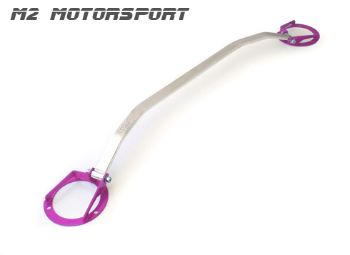 M2-SUB08-FUP / IMPREZA FRONT STRUT BAR BRACE 2007-2009 PINK ENDS