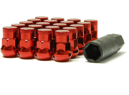 MU-32925RP / MUTEKI  SR35 CLOSED RED NUTS M12x1.25mm 