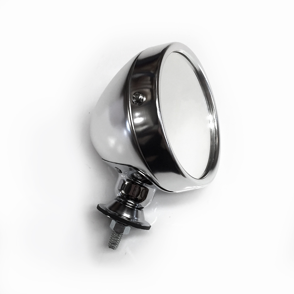 SP005D / MIRROR DOWNTON STYLE ALLOY BULLET - CLASSIC AND KIT CAR 