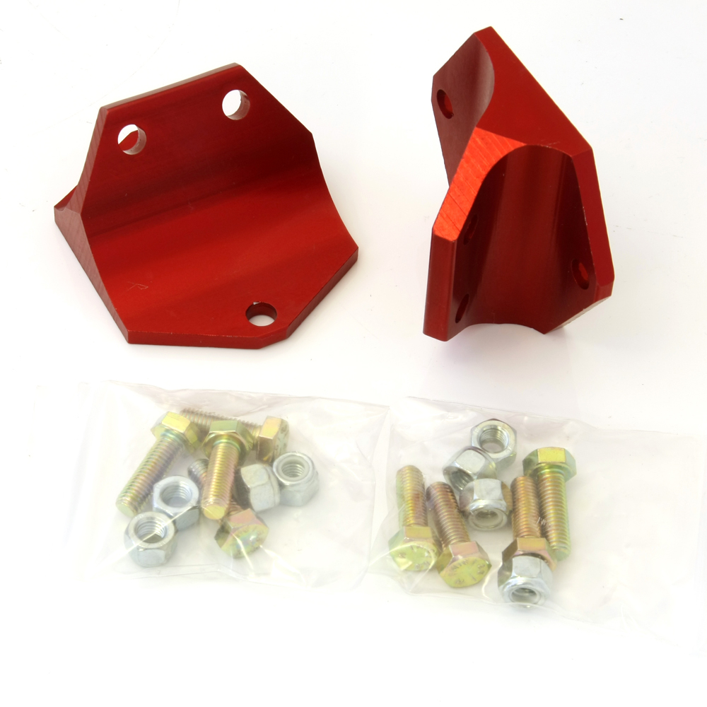 SP015 / CLASSI MINI ANNODISED ALLOY SOLID FRONT SUBFRAME REAR MOUNTS PAIR 