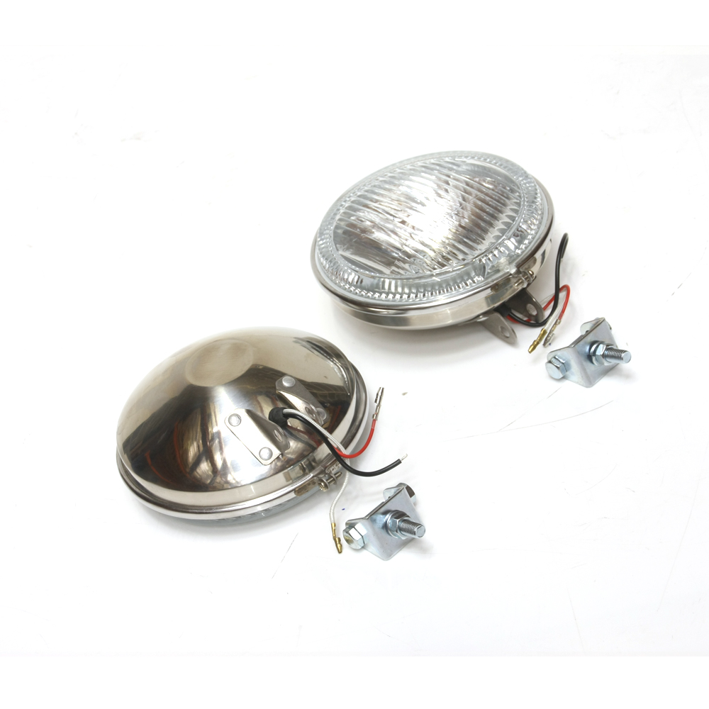 SP090SHW / PREMIUM STAINLESS ANGEL EYE SPOT LIGHTS  -  WHITE  EYES - 12 VOLT