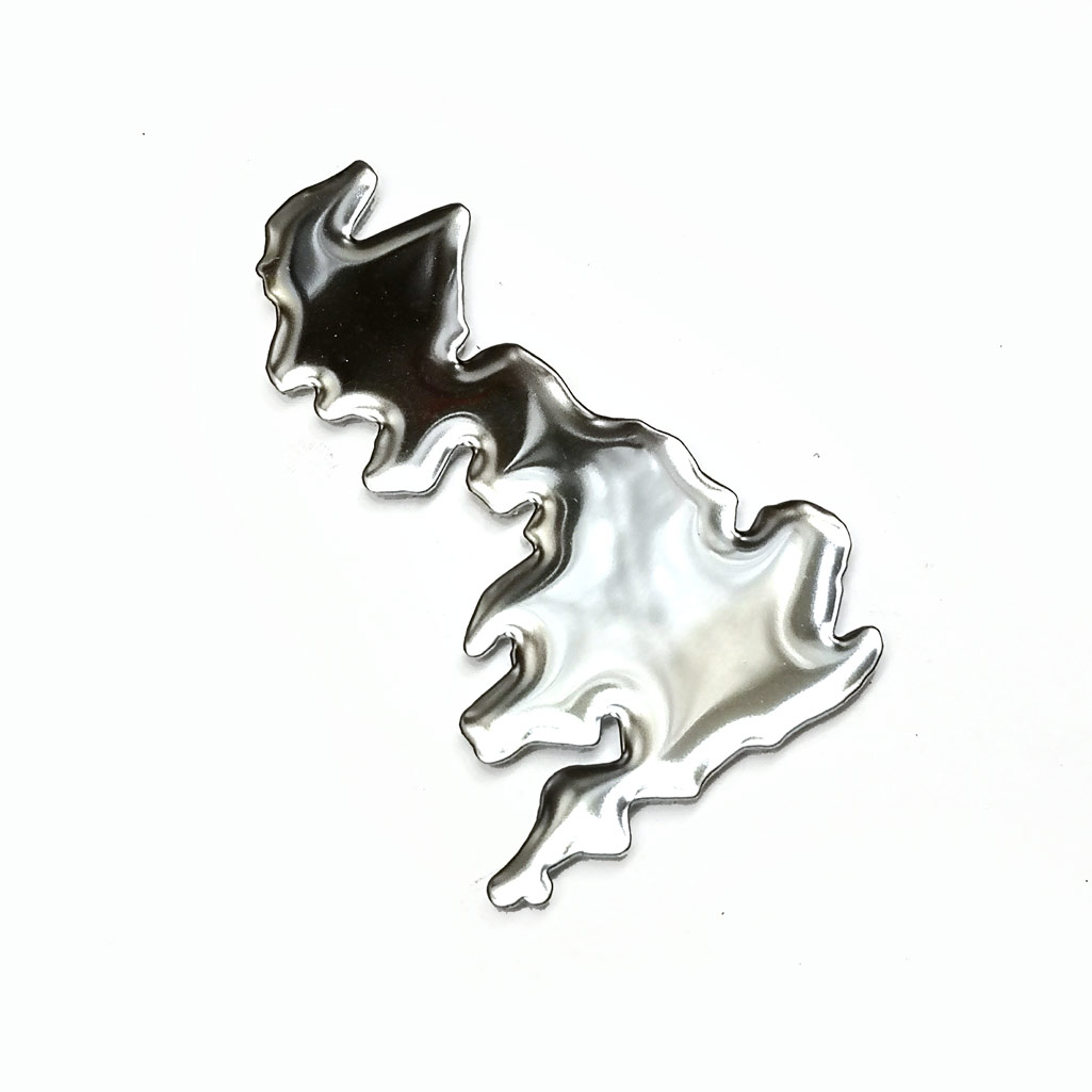 SP094 / STAINLESS STEEL U.K. SHAPE  - PAUL SMITH BADGE