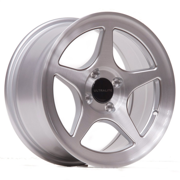 UL01-1575-1BS / ULTRALITE ZERO 1 - 15 x 7.5 INCH - ET30  - 100 x 4 PCD  - BRUSH SILVER