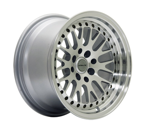 UL10-1580-2SMF / ULTRALITE UL10 15x8 - ET25 - 4x100+114.3 PCD - SILVER MACHINED