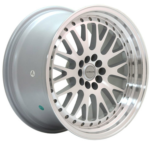 UL10-1895-2SMF / ULTRALITE UL10  18x9.5 - ET20 - 5x112+100 PCD - SILVER MACHINED FACE