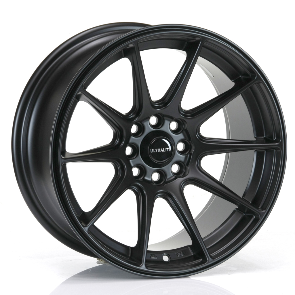 UL11-1680-1FB / ULTRALITE UL11 -  16 x 8  INCH - ET25 - 100+108 x 4 PCD BLACK MATT