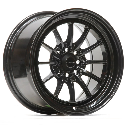 UL12-1582-2GB / ULTRALITE UL12 - 15 x 8.25 INCH - ET20 - 100+108x4 PCD - GLOSS BLACK