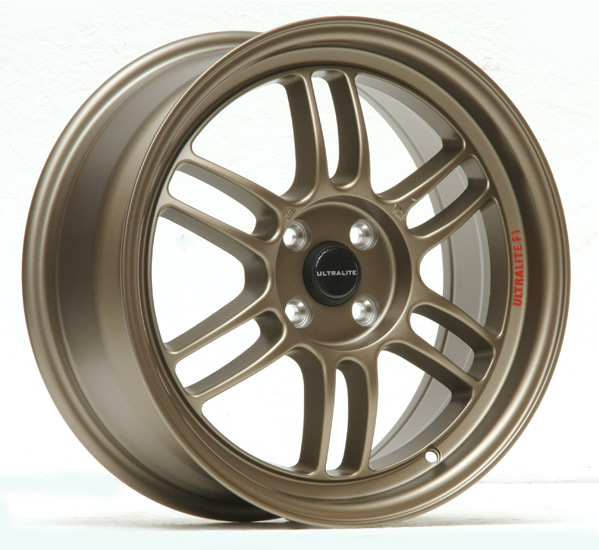 ULF1-1775-1BZ / ULTRALITE F1 17x7.5 INCH - ET42 - 4x100 PCD - FLAT MATT BRONZE