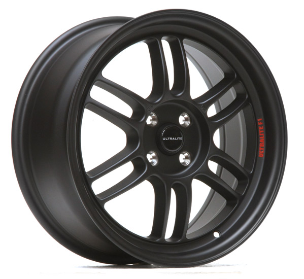 ULF1-1775-1FB / ULTRALITE F1 17x7.5 INCH - ET42 - 4x100 PCD - FLAT MATT BLACK