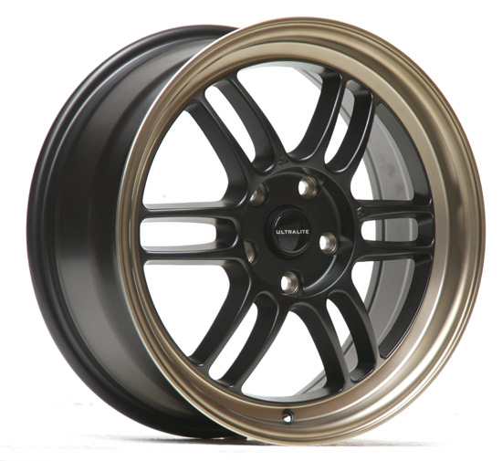 ULF1-1775-2GBBZ / ULTRALITE F1 17x7.5 INCH - ET42 - 5x114.3 PCD - MATT BLACK BRONZE RIM