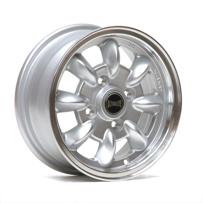 ULML1CT / ULTRALITE MINI WHEELS 12x5J - ET30 - 4x101.6 PCD- SILVER + POLISHED RIM