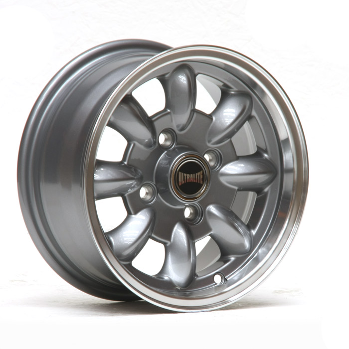 ULML1PG / ULTRALITE MINI WHEELS 12x5.5J - ET20 - 4x101.6 PCD - GUNMETAL + MACHINED LIP