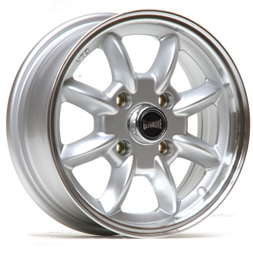 ULML581-4GP3LS / ULTRALITE MGB GT WHEEL - 15  X  6 INCH - 4x 114.3 PCD ET3 - SILVER POLISHED RIM