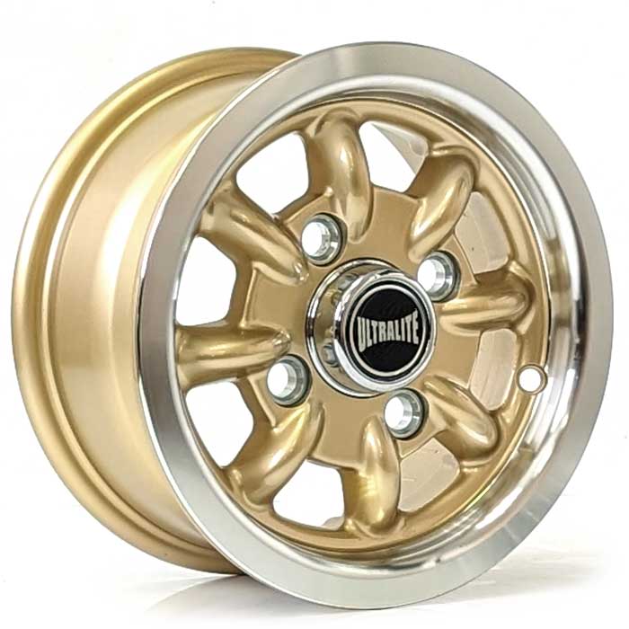 ULML6GL / ULTRALITE RALLY  10 x 4.5 INCH  - ET34 101.6 x 4    GOLD POLISHED RIM