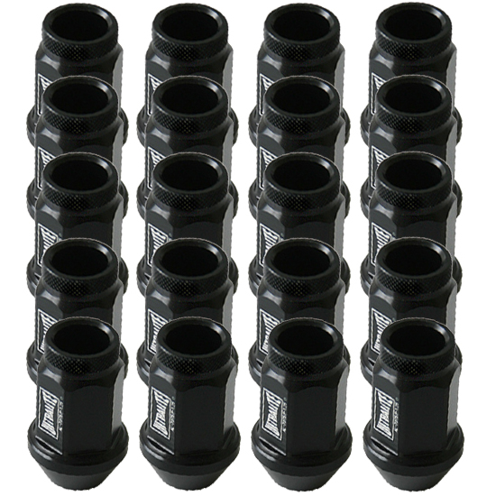 YD-CA7742150BK / ULTRALITE WHEEL NUTS EXT HEX M12 1.5 MM SHORTGRIP BLK