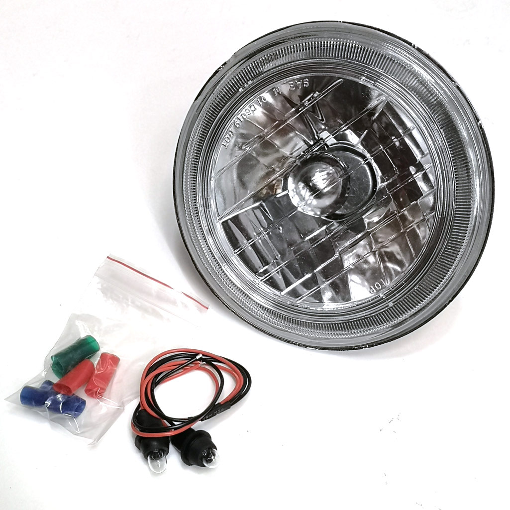 WF-D6019 / 7 INCH HEADLIGHT WITH ANGEL EYES - 1 PAIR