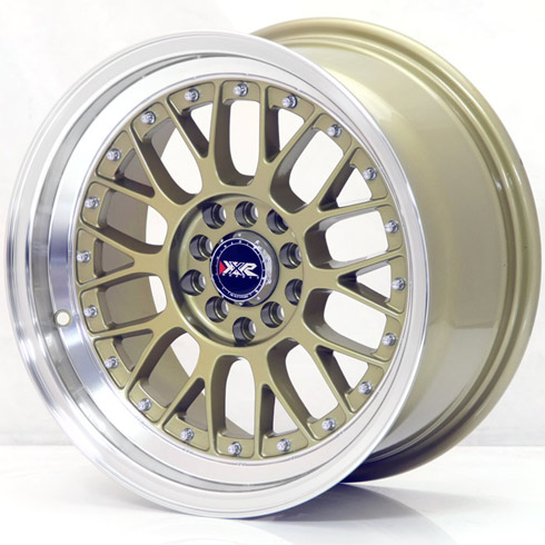 XR521-1680-1GL / XXR 521  16 X 8  ET20  GOLD / POLISHED LIP  4 X 100 / 114.3