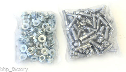 XR521-RIV-CHR80 / XXR 521 CHROME WHEEL NUTS AND BOLT SET 80 pcs