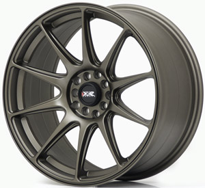 XR527-1782-4BZ / XXR 527  17 X 8.25 - ET25 - 5 X 100 + 114.3 PCD  - FLAT MATT BRONZE