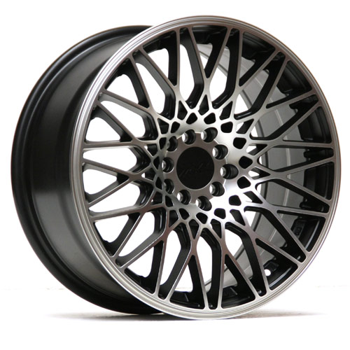 XR553-1782-1FBM / XXR 553  17 x 8.25 - ET36 - 5 X 100+114.3 - FLAT MATT BLACK + MACHINED MATT FACE