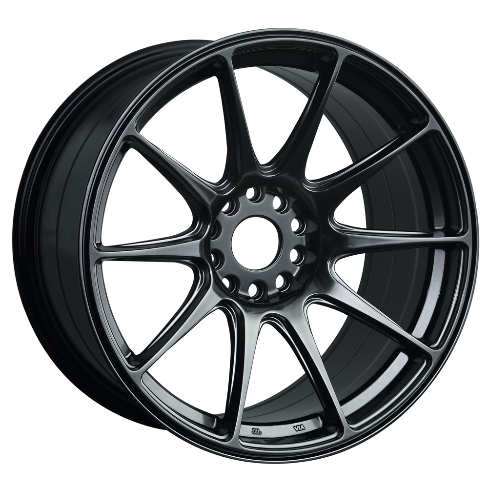 XR527-1782-2CB2 / XXR 527  17 X 8.25 - ET35 - 5 X 100 + 114.3  PCD  - CHROME BLACK